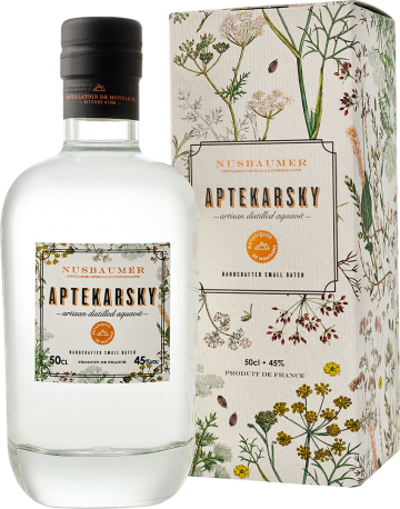 AQUAVIT APTEKARSKY 45°  50cl  Aquavit Français Distillerie Artisanale Jos Nusbaumer