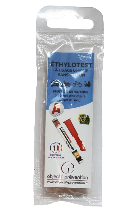 ETHYLOTEST CHIMIQUE 0,5 G JETABLE SANS BALLON